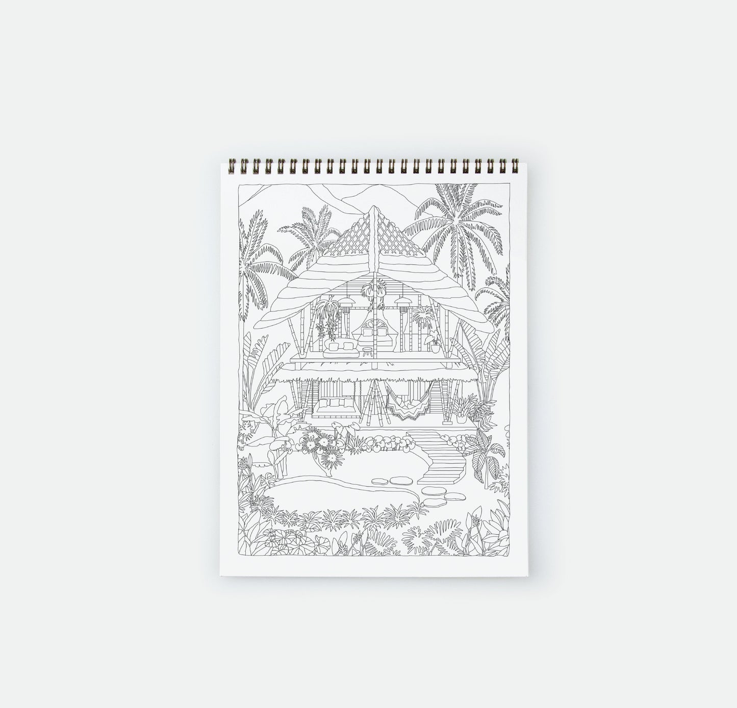 Coloring book Exotic Bathtub