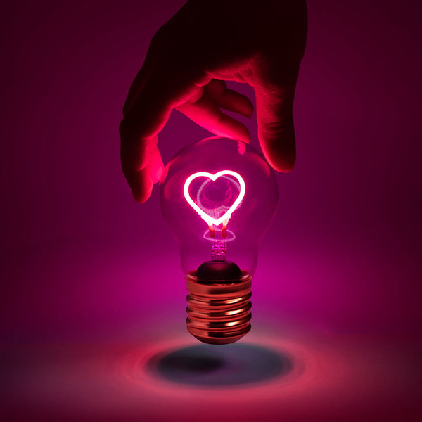 Heart-shaped wireless bulb