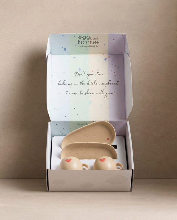 Cozy Hearts Coffee For Two Stoneware Limited Edition