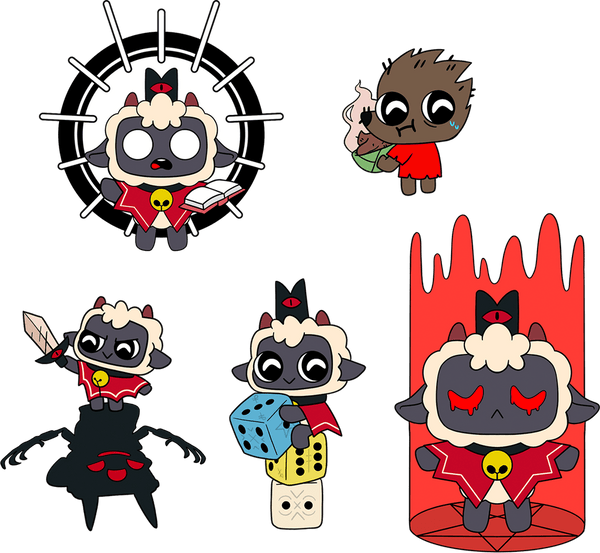 Cult of the Lamb Pin Set