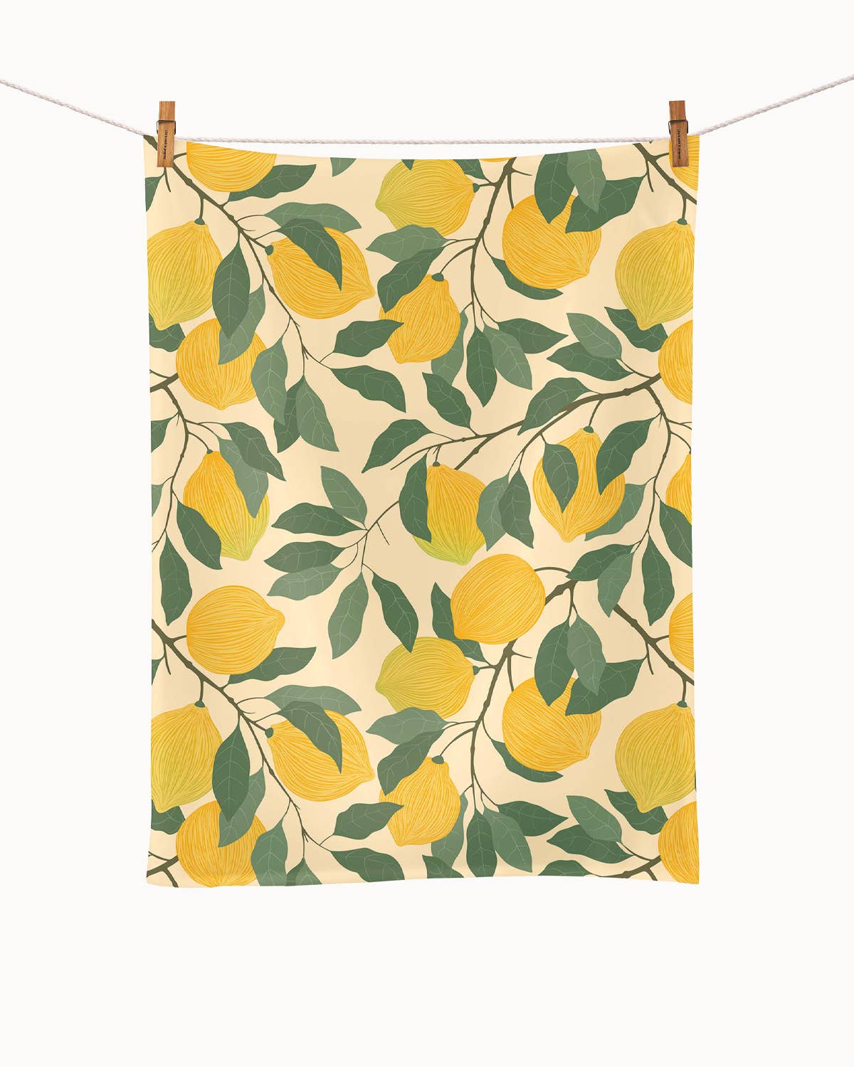 Biologische keukendoek - Citroenen "Vitamine C"