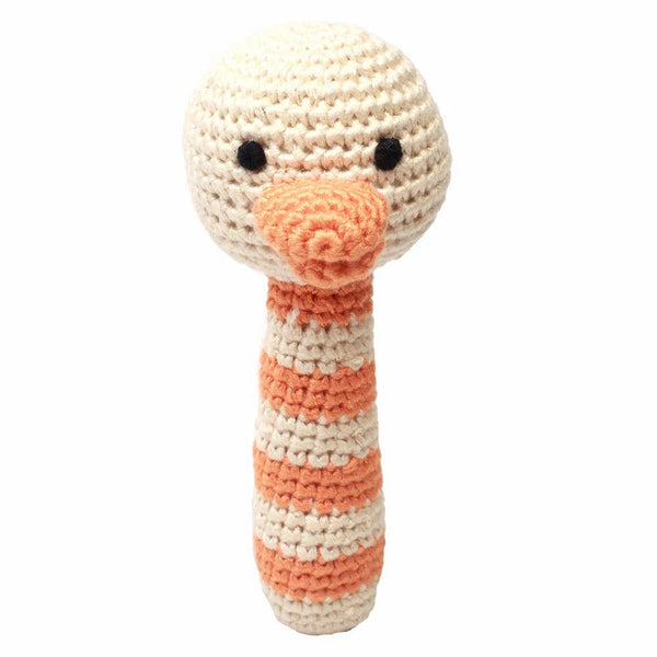Beige Duck Rattle