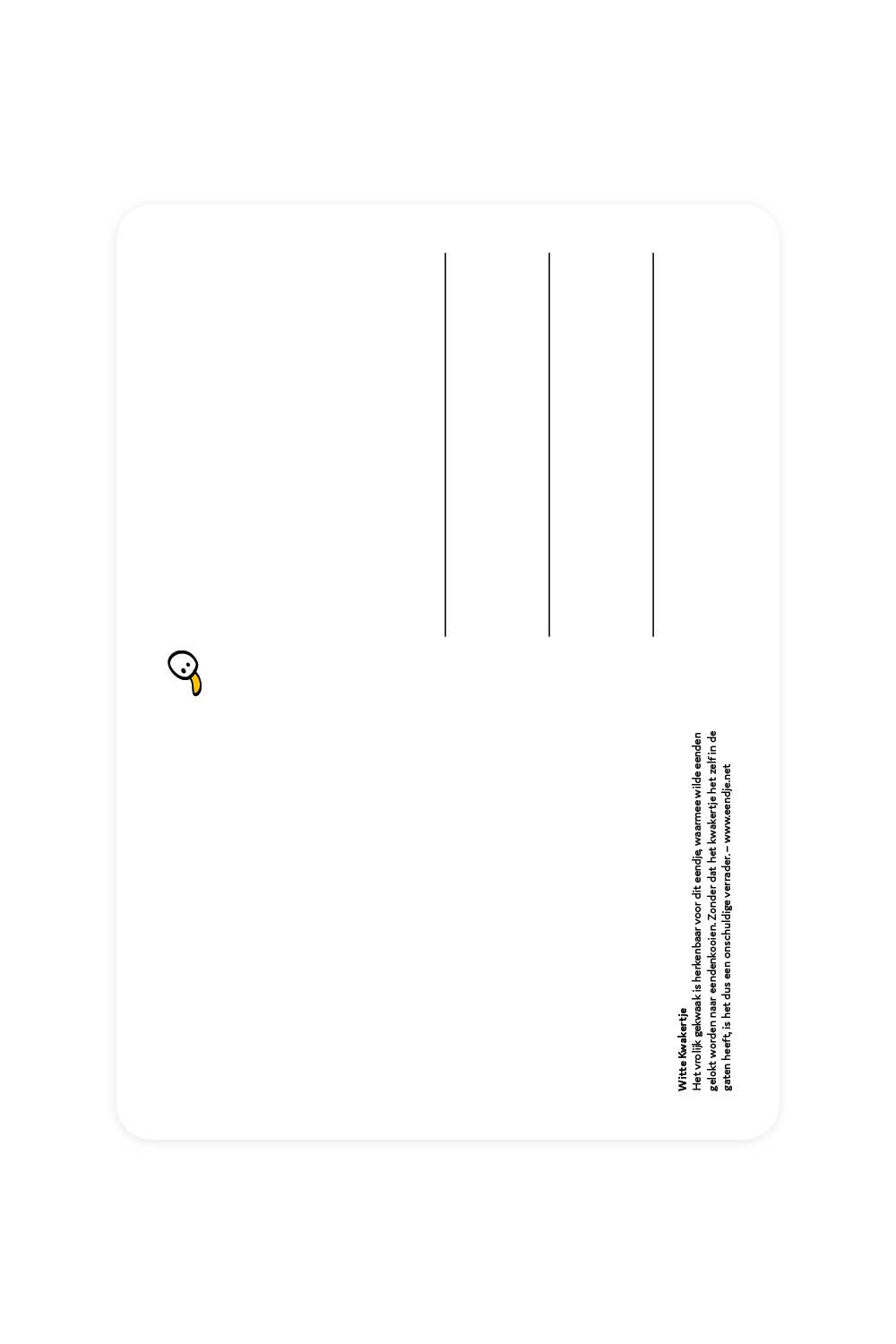 Carte postale avec White Quack