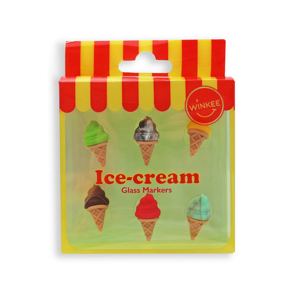 Ice cream-shaped glass markers