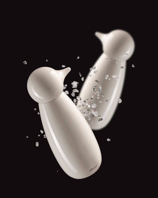 "Happy Feet" Spice Mill - White