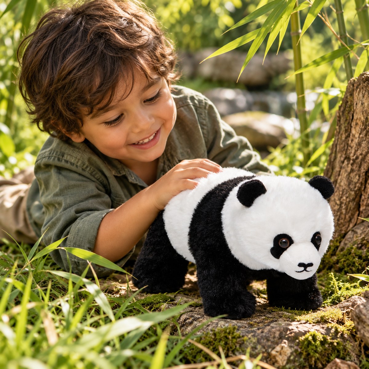 Panda-knuffel All About Nature – Wild Planet