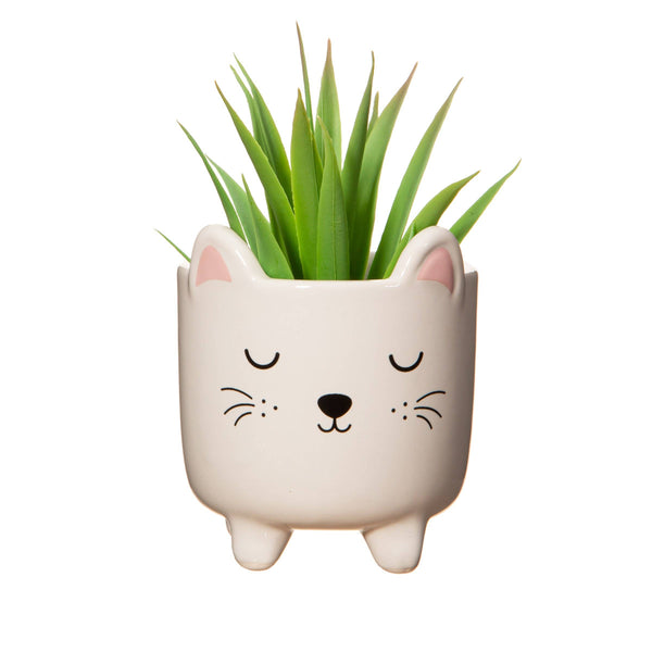 Mini cat flower pot with legs