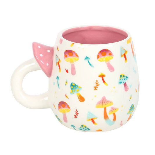 Tasse Funky Fungi en céramique avec anse en forme de champignon