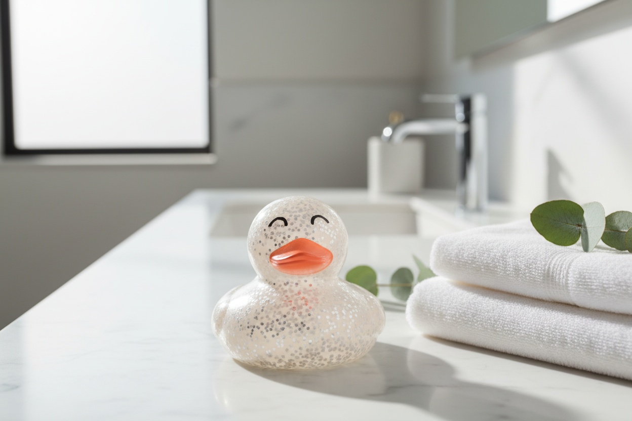 Glitter Duck - Silver