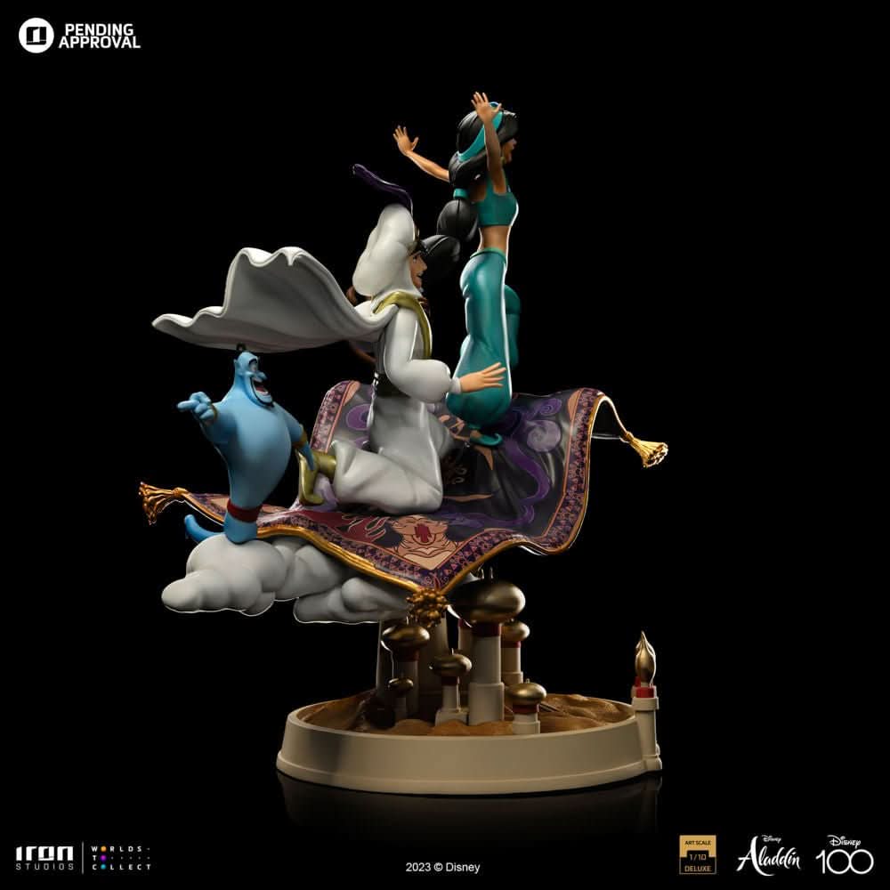 Aladdin and Jasmine Deluxe Statue - Disney 100th - Aladdin - Art Scale 1/10 - Iron Studios