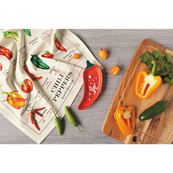 Geschirrtuch mit rotem Chili-Pfeffer