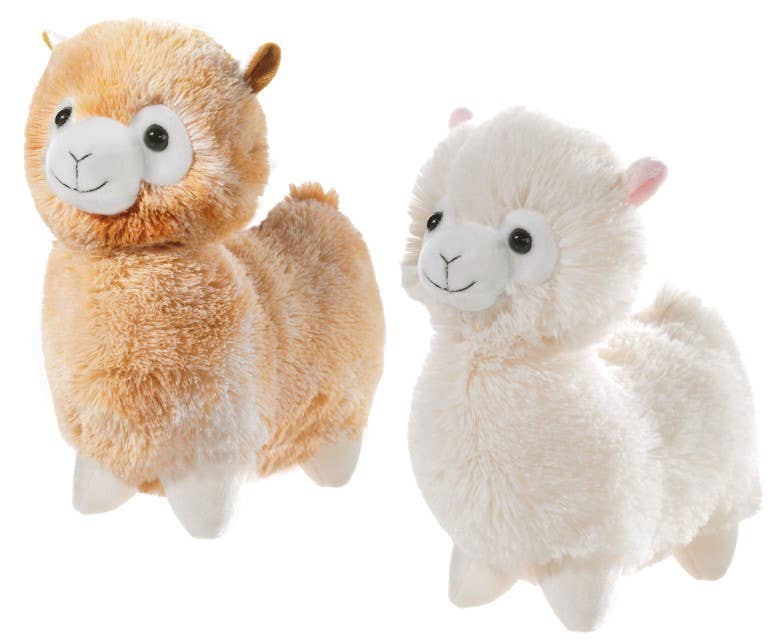 Staande lama knuffel (2 mogelijke kleuren) - 18 cm