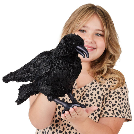 Marionnette à main Corbeau 3209/ corbeau Folkmanis réaliste