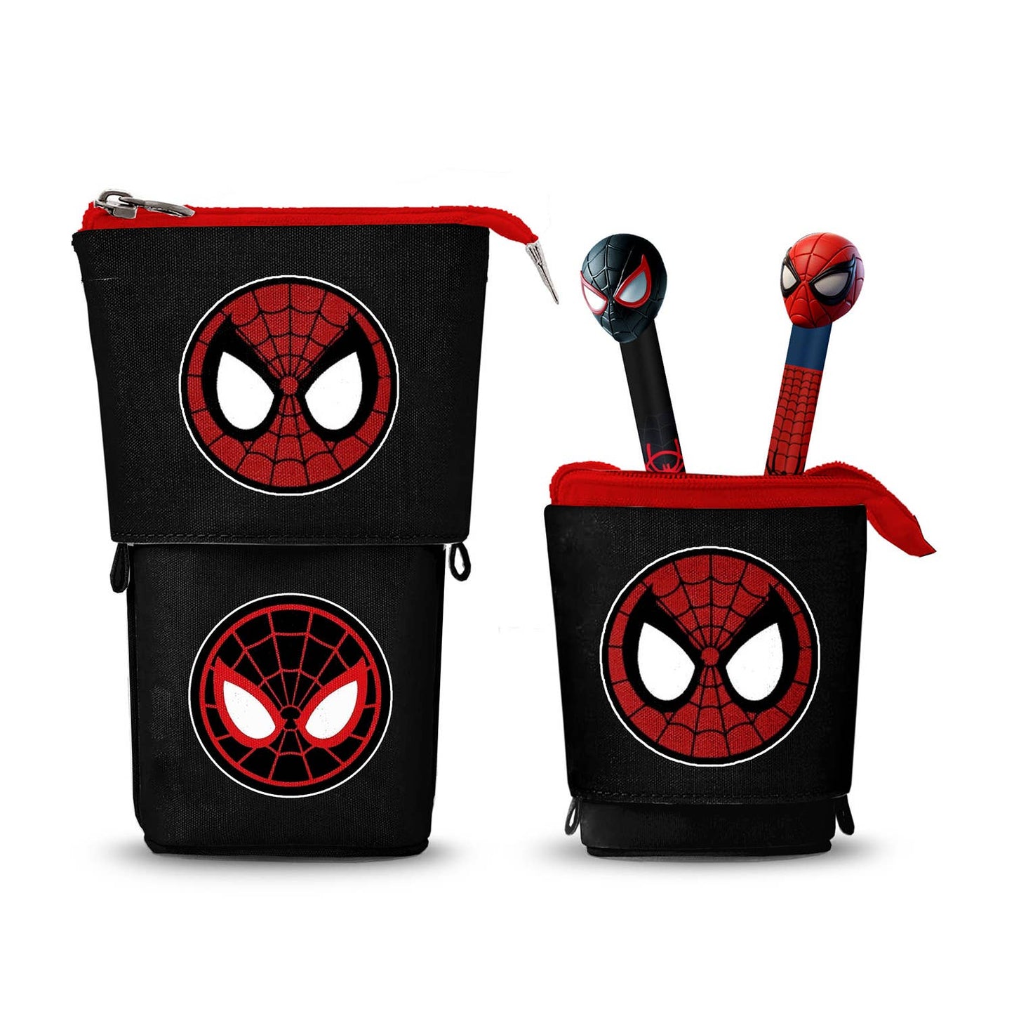 Marvel Spiderman schattig etui + 2 uitwisbare gelpennen