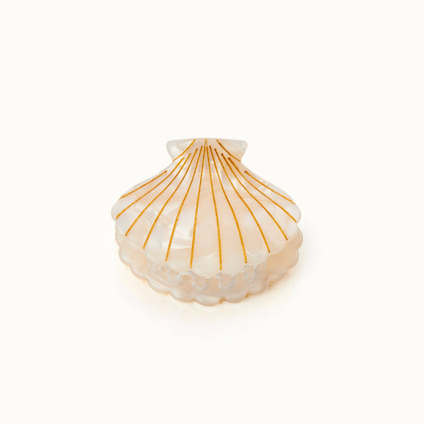Seashell Pearl Hair Clip