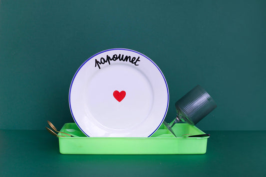 Plate THE FAMILY IS HAVING FUN - Papounet