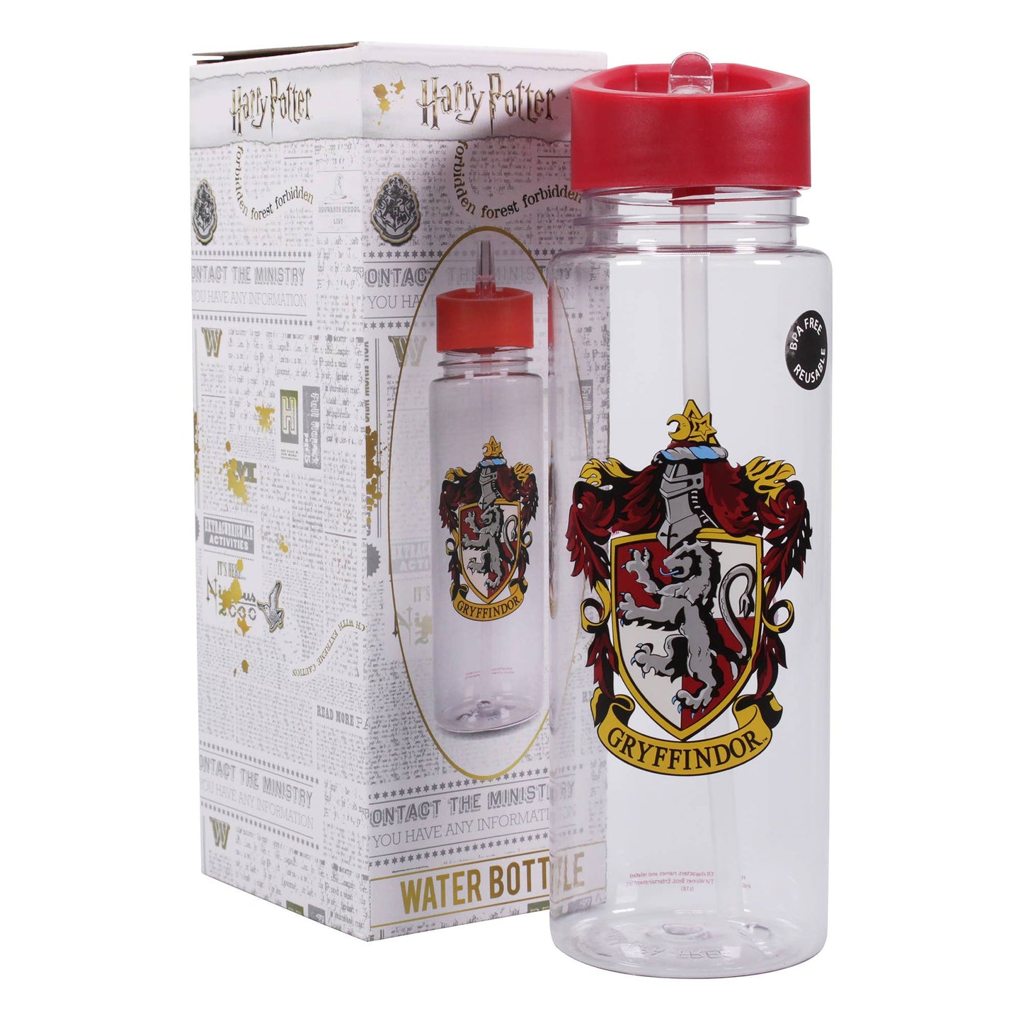 Plastic water bottle (700 ml) - Harry Potter (Gryffindor)