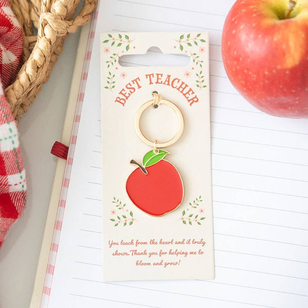 Best Teacher Apple Keychain