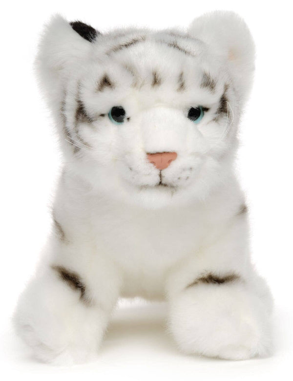 Peluche Bébé tigre blanc, assis Uni Toys