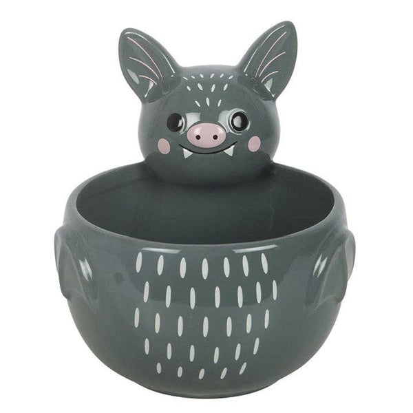 Bol de friandises d'Halloween mignon en forme de chauve-souris