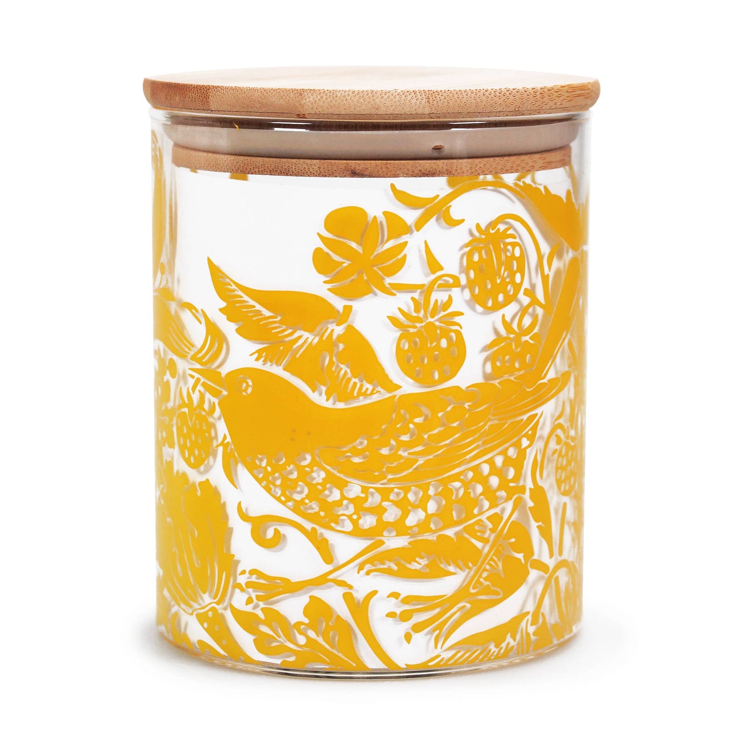William Morris Quince Yellow Glass Food Storage Container