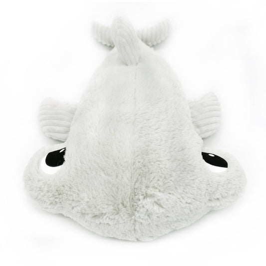 Peluche Ptipotos Maman et Bébé Requin Marteau - Gris Clair