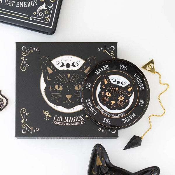 Black Cat Magick Pendulum Divination Kit