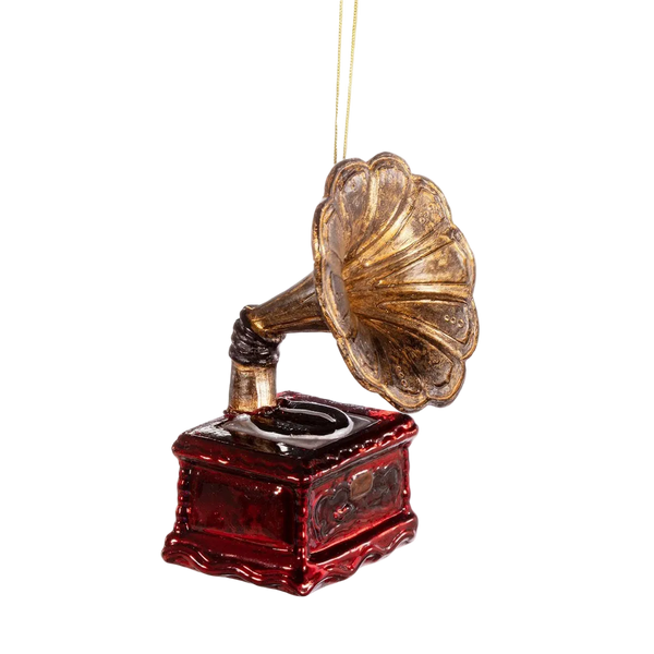 Vintage Gramophone Christmas Bauble
