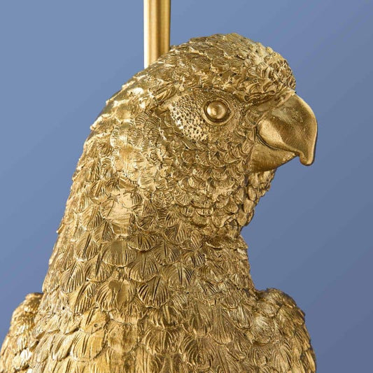 Percy Papegaai Wandlamp, Goud/Turquoise