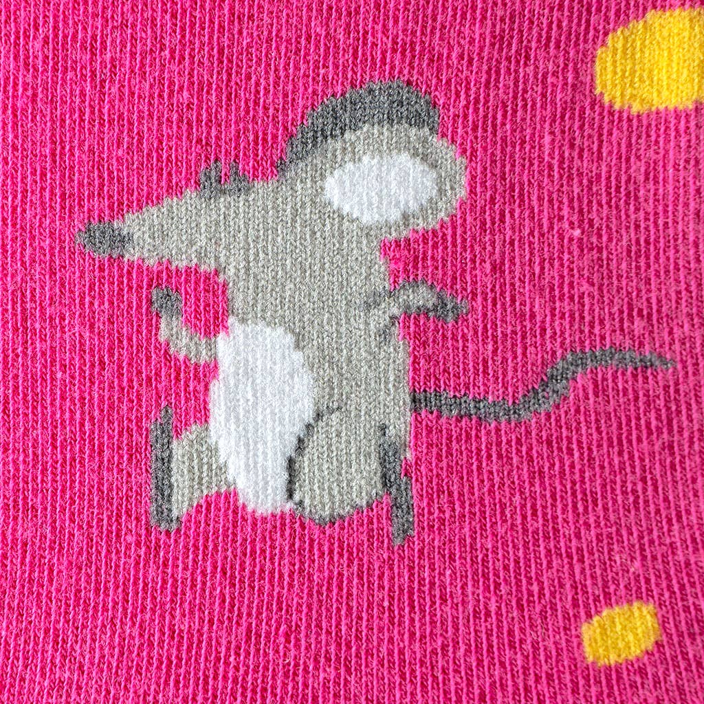 Mouse and Cheese Socks