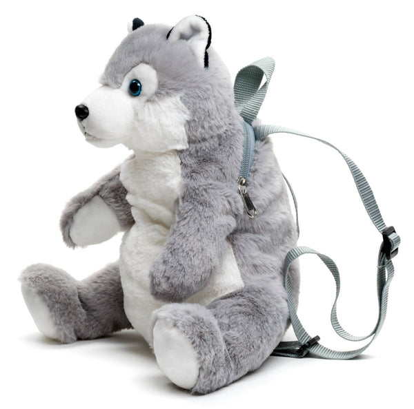 Sac à dos en peluche (Husky) - 35 cm (hauteur) Uni Toys