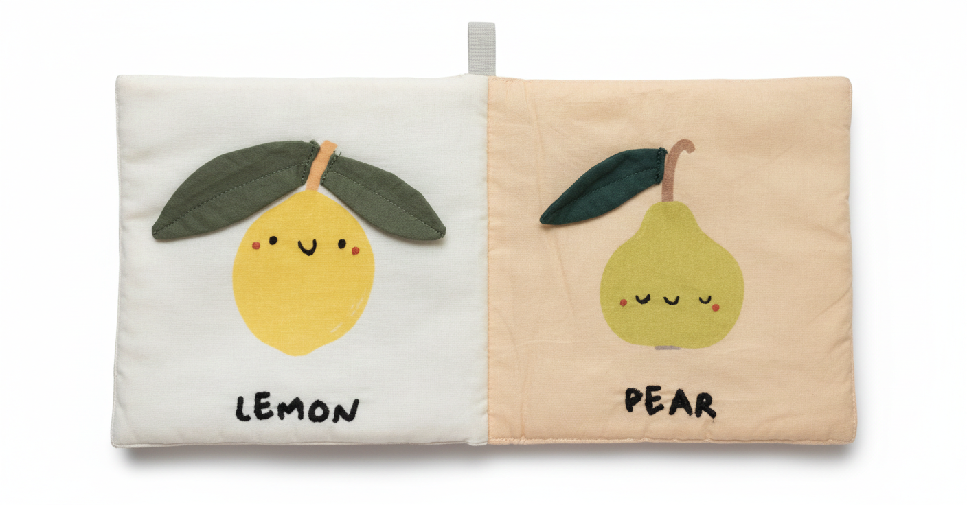<tc>Fruity Pals Crinkle Sensory Cloth Book</tc>