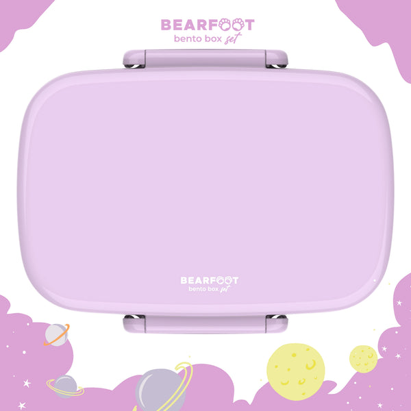 Kids' Lunch Box with Compartments, Lightweight & Leakproof - Purple