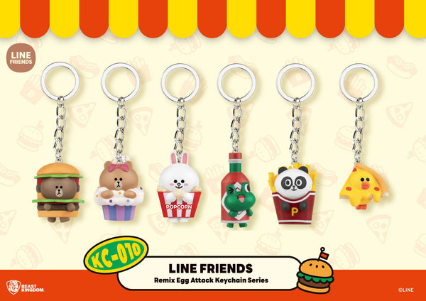 Mini Egg Attack sleutelhanger - Line Friends
