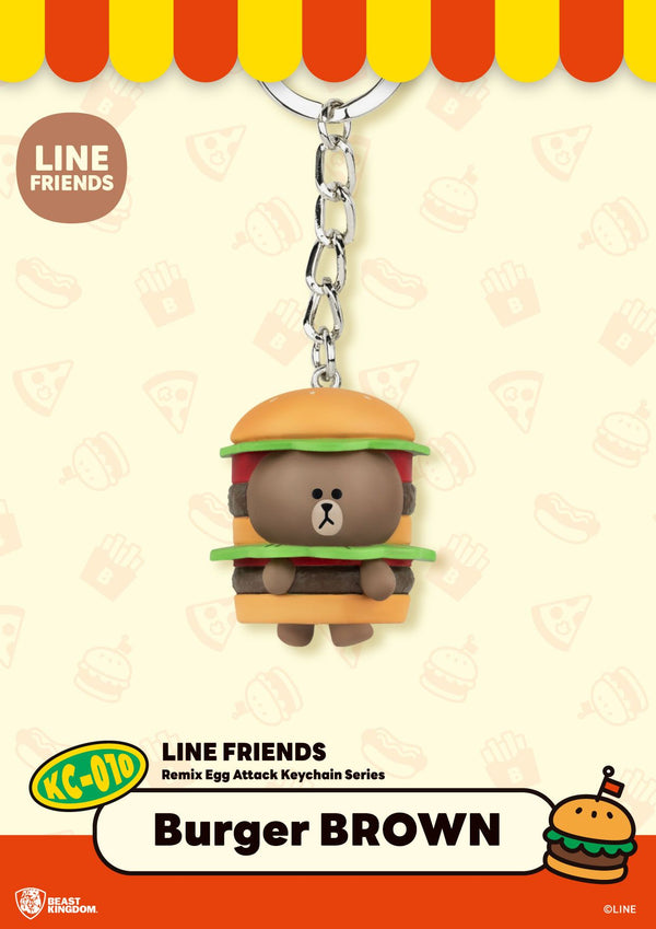 Mini Egg Attack sleutelhanger - Line Friends