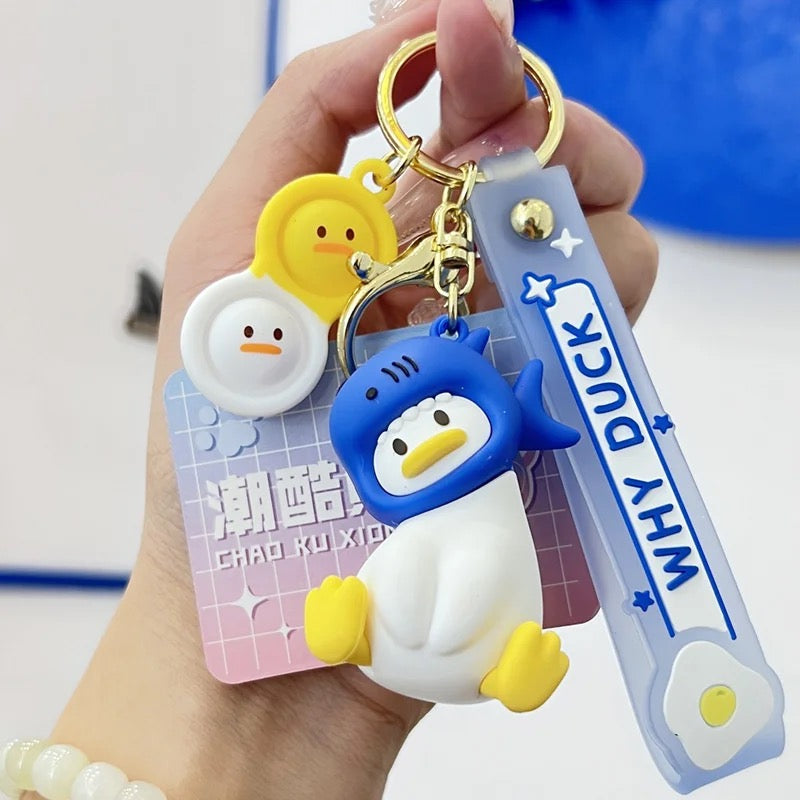 Intrigued Duck Keychain - Animals