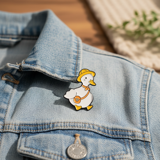 White Duck Schoolboy Pin