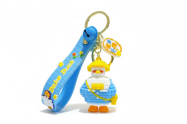 Porte Clés Canard Blanc Pixel