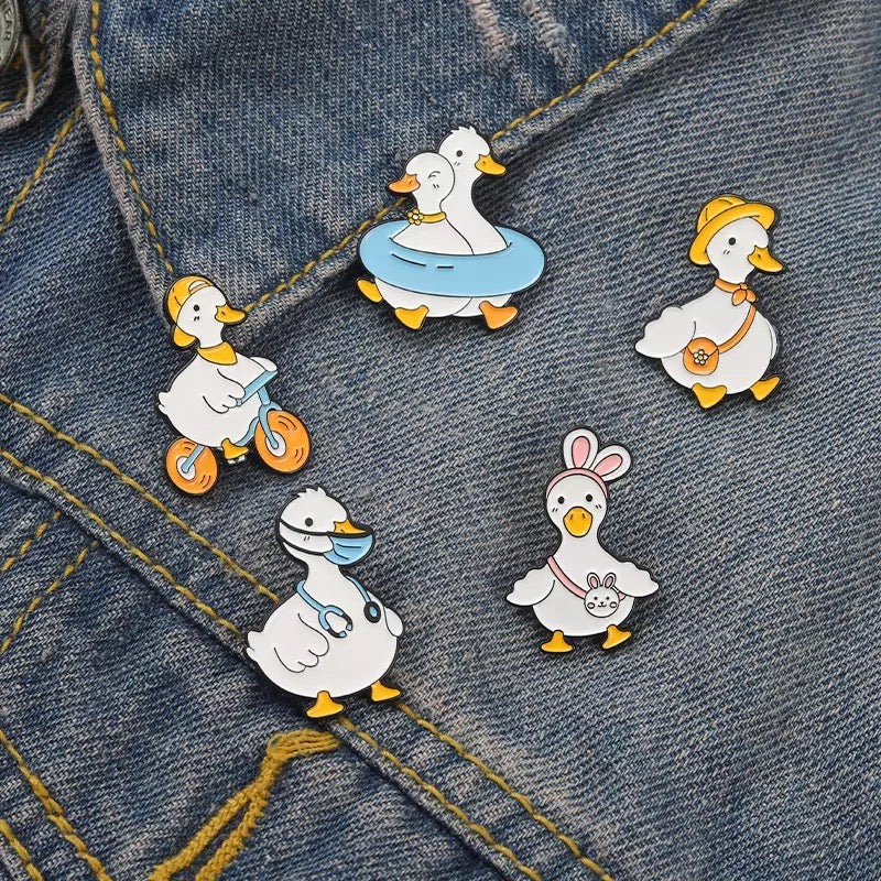 White Duck Doctor Pin