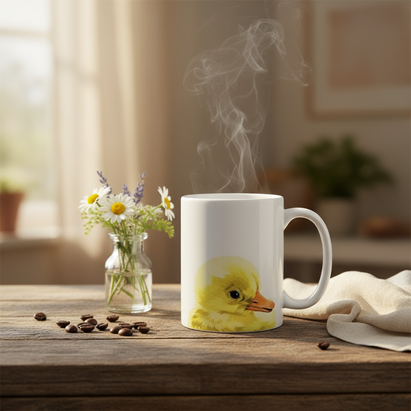Yellow duck mug