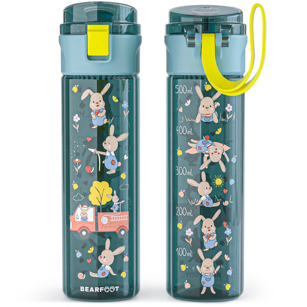 Children's water bottle, 500ml, lightweight - Fire engine blue