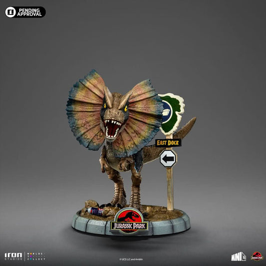 Dilophosaurus Statue - Jurassic Park - MiniCo - Iron Studios