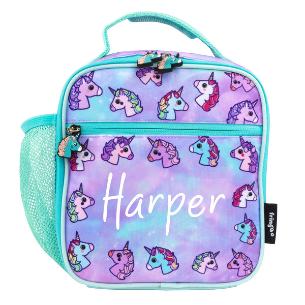 Personalized Lunch Bag - Pastel Unicorns