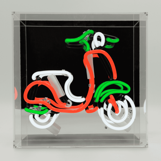 'Scooter' Neon Box Sign