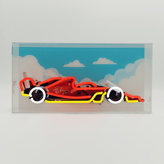 'Formula Racing Car' Neon Box Sign