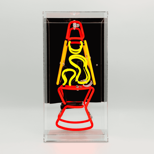 'Lava Lamp Red' Neon Box Sign