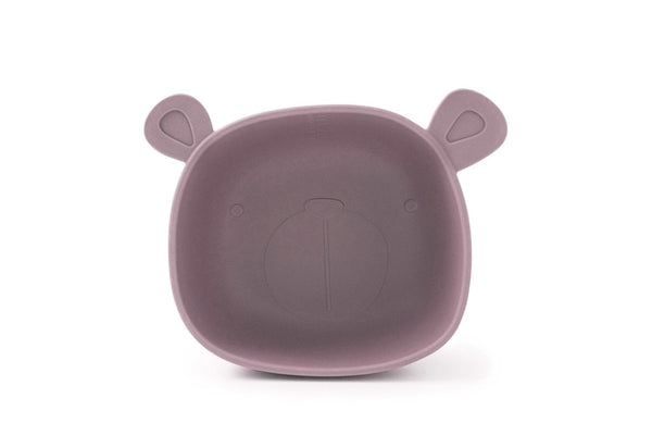 Lili the Bear Silicone Training Bowl Plum