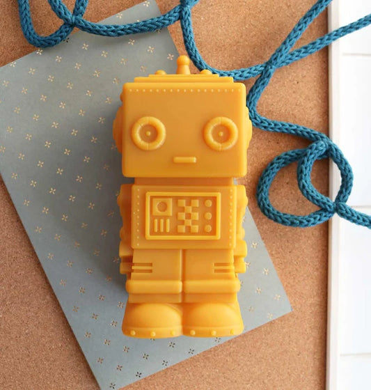 Small Gold Robot Night Light