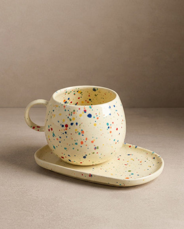 Mug boule New Party jaune – 500 ml