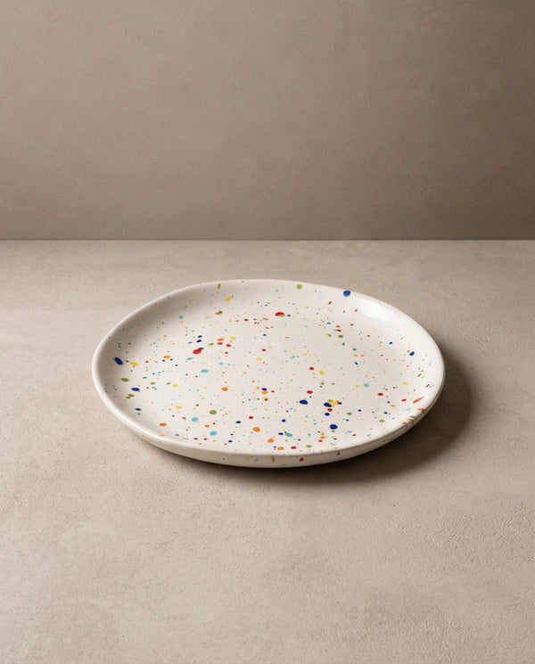 New Party Bread Plate 17cm White